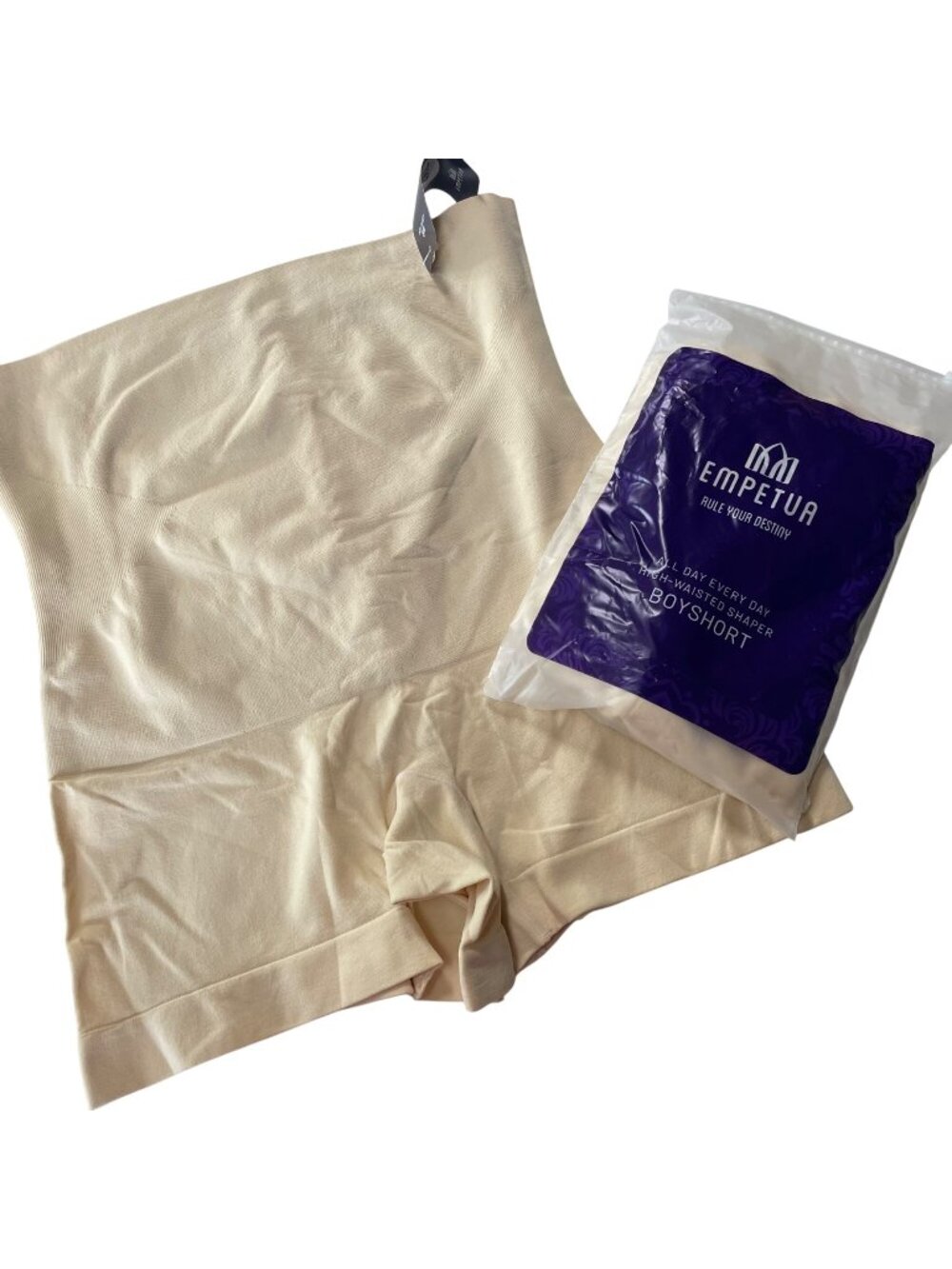 Bundle of 2 Shapermint Empetua High-Waisted Shaper Boyshort Tan 2XL 18437